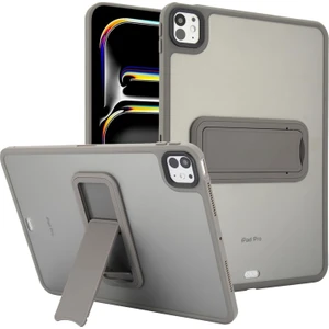 Apple iPad Pro 11 Inc 5. Nesil M4 (2024) Uyumlu Yatay Stand Olabilen Antishock Köşe ve Kamera Korumalı Arka Yüzeyi Mat Threxi Kılıf A2836 A2837