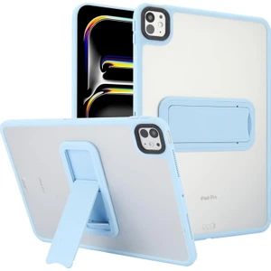 Apple iPad Pro 11 Inc 5. Nesil M4 (2024) Uyumlu Yatay Stand Olabilen Antishock Köşe ve Kamera Korumalı Arka Yüzeyi Mat Threxi Kılıf A2836 A2837