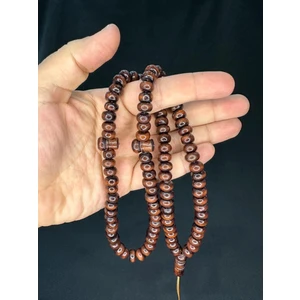 Anemore Collection Zeytin Ağacı 99'luk Tesbih Kahverengi Renk 10,5mmx7,5mm T-769