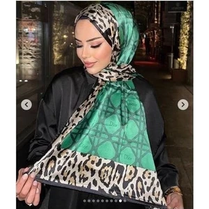 Vual Ipek Şal Siyah Yeşil