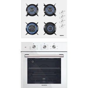 Beyaz 2'li Ankastre Cam Set (B66-SF2(MT) + KO-40TAHDF)
