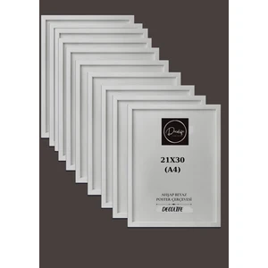 10'lu A4 Çerçeve, Belge Çerçevesi, Diploma, Sertifika, Fotoğraf Çerçevesi, Resim Çerçevesi, 21 x 30