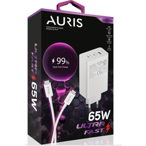 65 Watt Şarj Cihazı USB + USB C 3 Port Giriş Type C To Type C Şarj Kablosu Ultra Fast 65W Şarj Aleti Seti