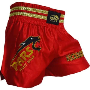 Kick Boks Şortu Nakışlı Kırmızı