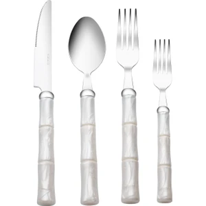 Ember Krem 6 Kişilik 24 Parça Çatal Kaşık Bıçak Takımı