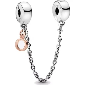 Hector Co Jewellery Gümüş Sallantılı Taç O Güvenlik Zincirli Charm