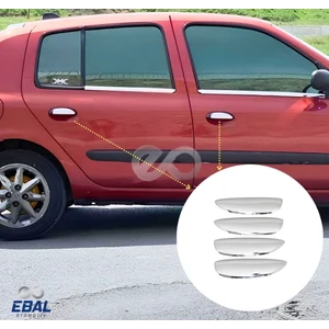 Ebal Oto Renault Clio 2 Symbol Krom Kapı Kolu 4 Kapı 1999-2009 P. Çelik