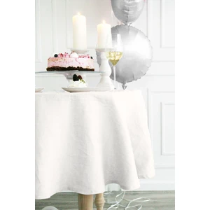 Doğal Pamuk Keten Klasik Yuvarlak Masa Örtüsü
