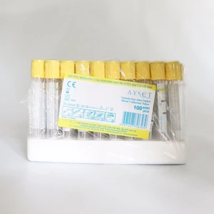 5ml Sarı Kapak Biyokimya Jelli Kan Alma Tüpü 100 Adet
