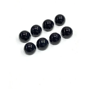 Karan Tuhafiye Inci Düğme / Bluz Gömlek Düğmesi / 8 Li Set / 1,3 cm / Siyah