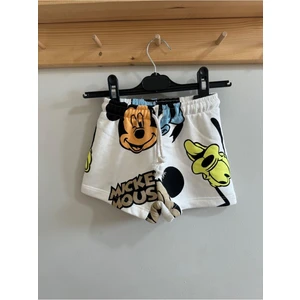 Mini Bambi Çocuk Şort Beyaz