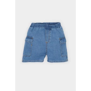 Erkek Bebek Beli Lastikli Cepli Jean Şort B6750A525SM