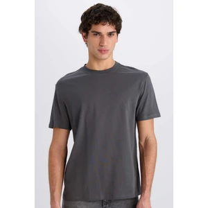 %100 Pamuk New Regular Fit Bisiklet Yaka Basic Düz Kısa Kollu Tişört V7699AZ25SP