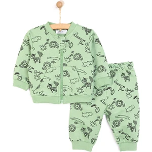 Hellobaby Basic Erkek Hayvan Desenli Eşofman Takımı Erkek Bebek