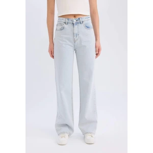 90's Wide Leg Yüksek Bel Geniş Paça Uzun Jean Pantolon D7960AX25SP