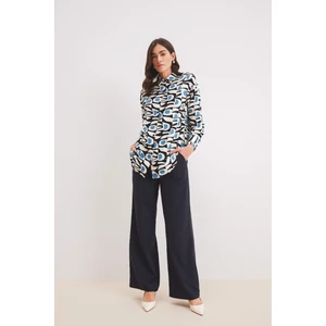 Wide Leg Geniş Paça Beli Lastikli Bağcıklı Basic Düz Palazzo Pantolon C5628AX25SP