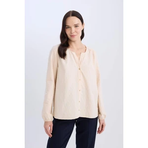 Regular Fit Apaş Yaka Uzun Kollu Gömlek E0783AX25SP