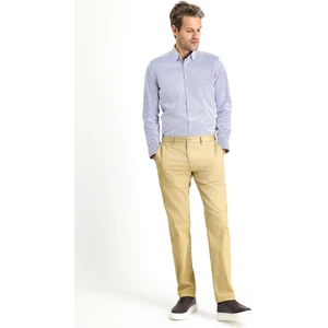 Regular Fit Likralı Kanvas / Chino Pantolon
