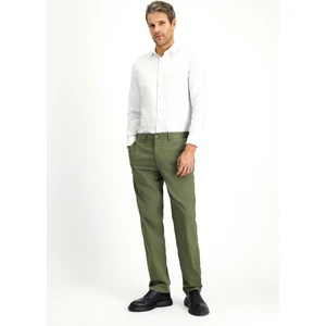 Regular Fit Likralı Kanvas / Chino Pantolon