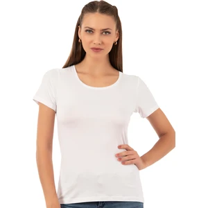 Özkan Underwear Özkan 26976 Kadın Viskon Kısa Kollu Yuvarlak Yaka T-Shirt