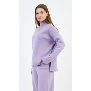 Alexander Gardi Yarım Boğazlı Yanları Yırtmaçlı Triko Kazak (A90944-S-UST)