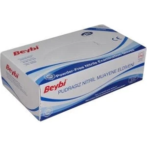 Pudrasız Nitril Mavi (S) small Beden Muayene Eldiven 100lü Paket