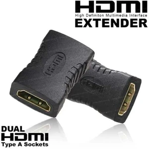 HDMI (Dişi) to HDMI (Dişi), 4K Ultra HD, Altın Uçlu, Tak Çalıştır Kablo Uzatma Adaptörü(DK-HD-AFXF)