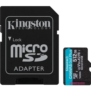 SDCG3-512GB 512GB microSDXC Canvas Go Plus 170R A2 U3 V30 Card + ADP Hafıza Kartı