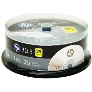 Hp Blu-Ray Bd-R 6x 25GB 25LI Cake Box Printable