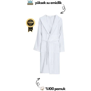 Loyal Home Premium Bornoz Unisex Pamuk | Beyaz