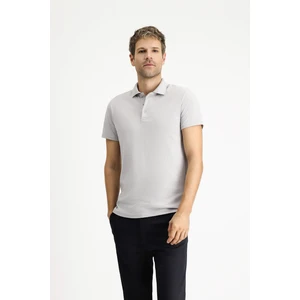 Polo Yaka Regular Fit Nakışlı Pamuklu Tişört