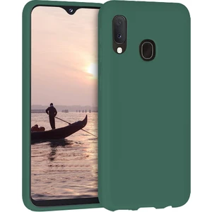 Piyasa Sepeti Samsung Galaxy A20 Ince Mat Silikon Kılıf Haki