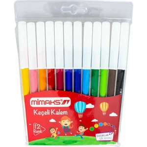 12 Renk Keçeli Kalem