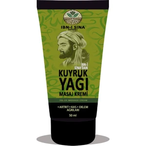 Ibn-I Sina Kuyruk Yağı Kremi Sırt Bel Kas Diz Kol Bacaklar Iskelet Uygulama Ağrıkremi 50ML