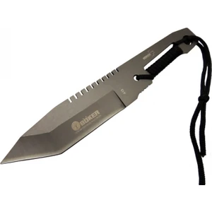 Böker A 13 Metal Outdoor Bıçak 23CM - Ipli Sap, Tırtıklı Sırt, Kılıflı