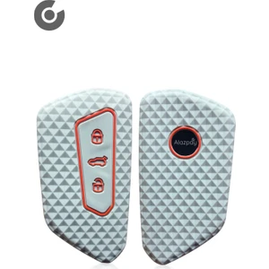 Volkswagen Golf Passat Arteon Tiguan Caddy Silikon Desenli Anahtar Kılıfı (1 Adet)