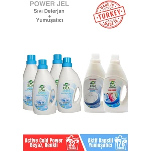 Lilyum Çamaşır Yumuşatıcısı + Power Jel Renkli Yıkama Deterjanı + Beyaz Sıvı Yıkama Deterjanı