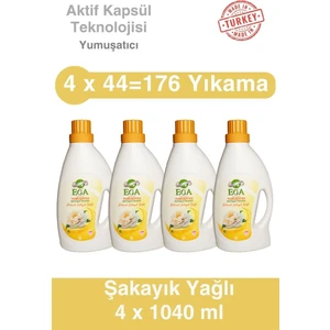 Aktif Kapsül Teknolojili Şakayık Çamaşır Yumuşatıcısı 4 x 1040 ml 176 Yıkama