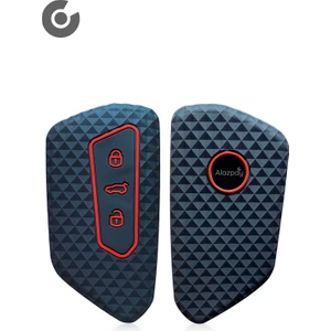 Volkswagen Golf Passat Arteon Tiguan Caddy Silikon Desenli Anahtar Kılıfı (1 Adet)