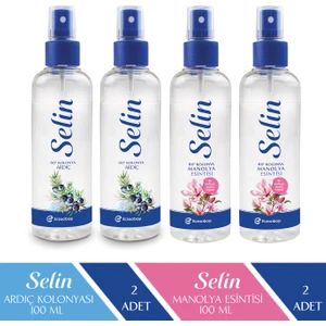 Parfümlü Kolonya Ardıç 200 ml (100*2) & Parfümlü Kolonya Manolya 200 ml (100*2)