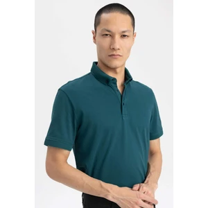 Slim Fit Dar Kesim Kısa Kollu Basic Düz Polo Tişört T5259AZ23SP