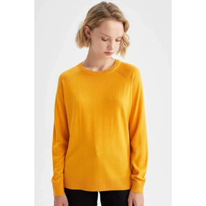 Relax Fit Bisiklet Yaka Basic Kazak I6913AZ22WN