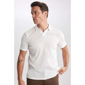 Slim Fit Dar Kesim Kısa Kollu Polo Tişört W9274AZ23SP