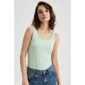 Slim Fit Dar Kesim U Yaka Basic Düz Atlet I1059AZ23SM