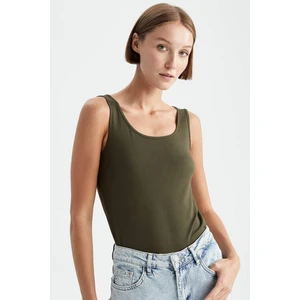 Slim Fit Dar Kesim U Yaka Basic Düz Atlet I1059AZ23SM