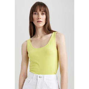 Slim Fit Dar Kesim U Yaka Basic Düz Atlet I1059AZ23SM