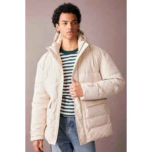 Slim Fit Dar Kesim Şişme Mont Kapüşonlu Fermuarlı Çift Cepli A3489AX23WN