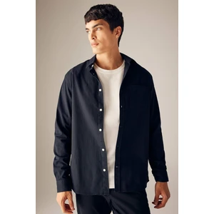 Regular Fit Gabardin Uzun Kollu Gömlek A5383AX23AU