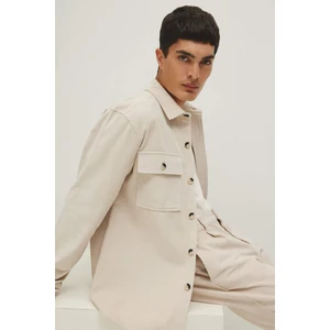Regular Fit Polo Yaka Fitilli Kadife Uzun Kollu Gömlek Ceket A7978AX23AU