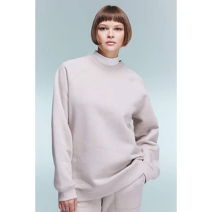 Oversize Geniş Kalıp Bisiklet Yaka Kalın Basic Düz Sweatshirt V2697AZ23WN